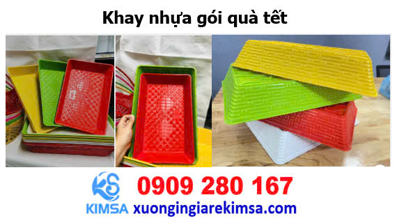 Khay nhựa gói quà tết - Quà Tết, Phụ Kiện Trang Trí Tết Kim Sa  - Công Ty TNHH SXTM Kim Sa