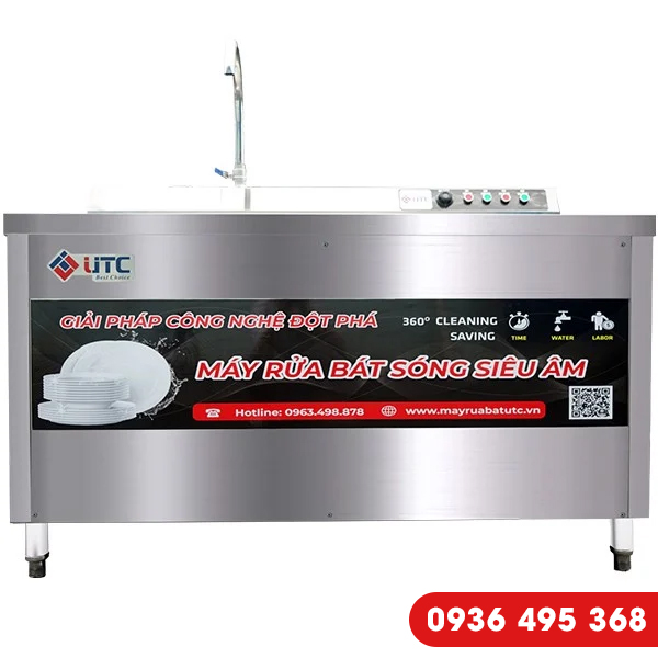 Máy rửa bát siêu âm UTC 1000HD - Bếp Công Nghiệp Hà Minh - Công Ty TNHH Sản Xuất Thương Mại Hà Minh