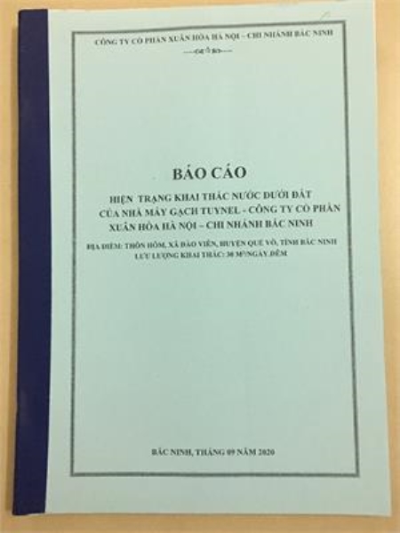 Giấy phép khai thác nước - Tư Vấn Giấy Cấp Phép Môi Trường - Công Ty TNHH Tư Vấn Môi Trường Hà Nội