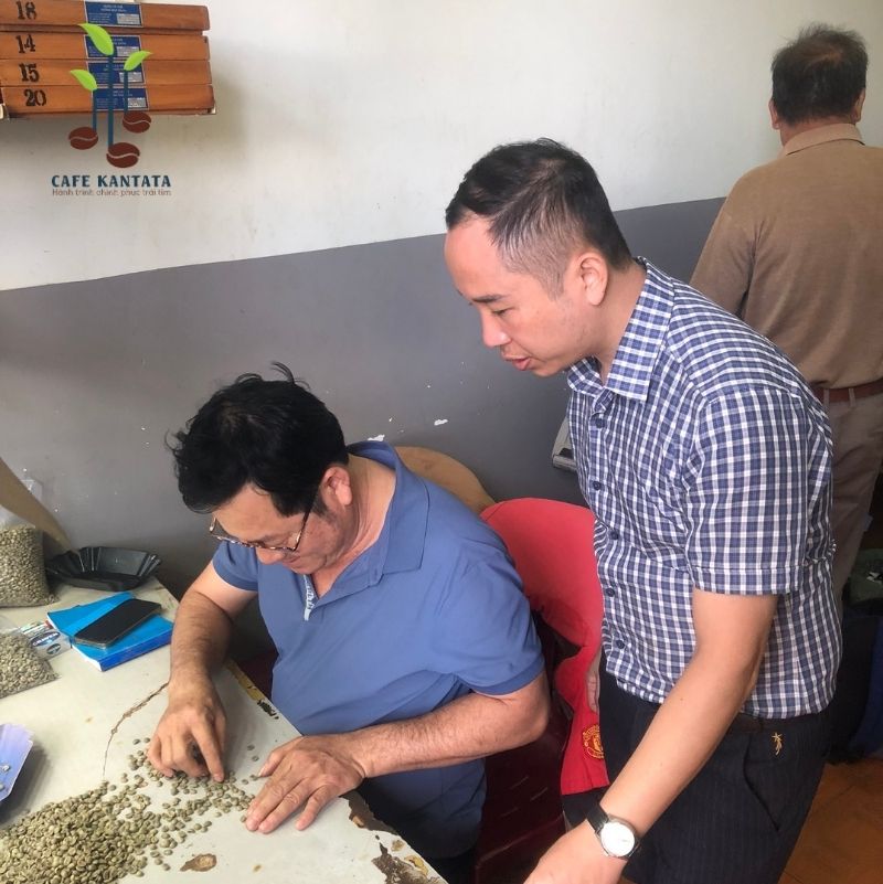 Cà phê kiểm tra chất lượng QC - Công Ty Cổ Phần Cafe Kantata