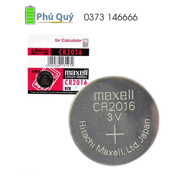 Pin đồng hồ Maxell CR2016 chính hãng