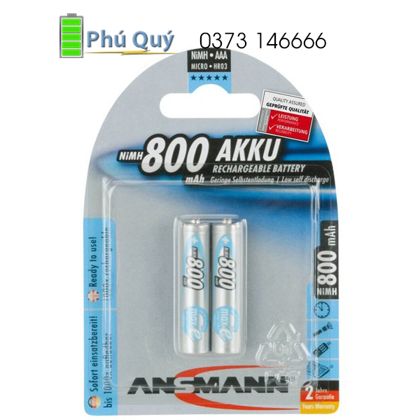 Pin sạc Ansmann 800mAh
