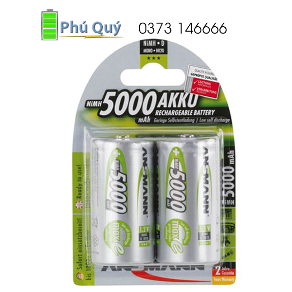 Pin sạc 9v Ansmann 200mAh chính hãng