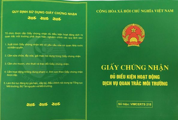 Báo cáo quan trắc môi trường - Môi Trường Thành Nam Vina - Công Ty TNHH Kỹ Thuật Môi Trường Thành Nam Vina