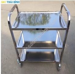 Xe đẩy thức ăn 3 tầng - Đồ Dùng, Thiết Bị Khách Sạn Sao Thái Bình - Công Ty Cổ Phần Lục Quân