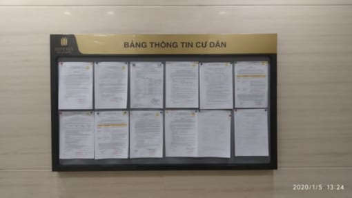 Bảng thông tin cư dân tòa nhà