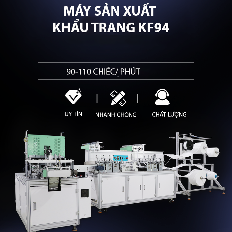 Dây chuyền sản xuất khẩu trang KF94 - Công Ty Cổ Phần Công Nghệ Chế Tạo Máy Thiên Phú