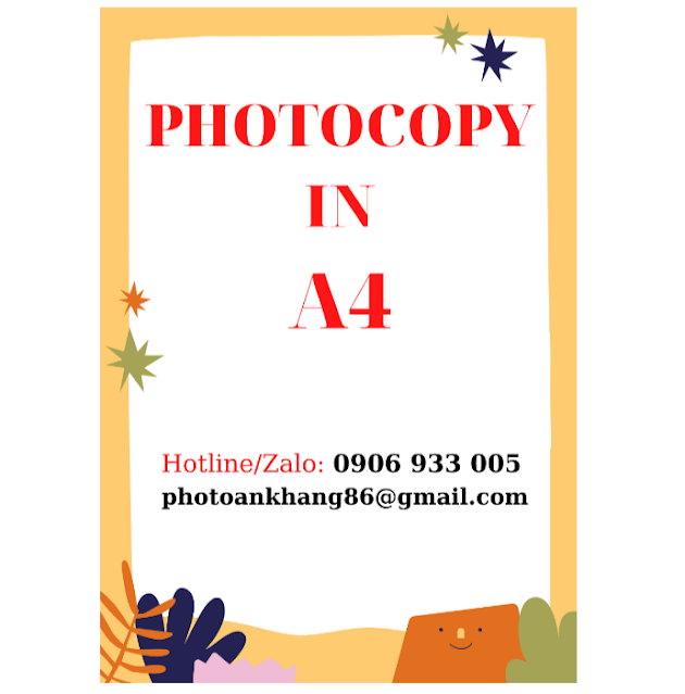 Photocopy tài liệu in A4