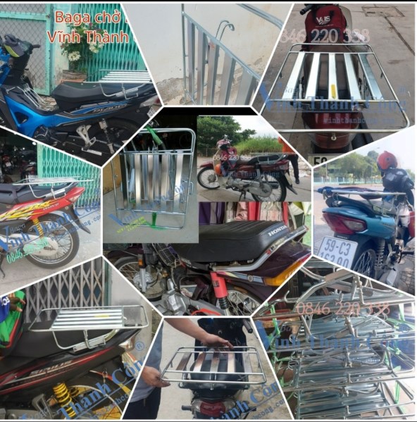 Baga chở hàng xe gắn máy - Inox Vĩnh Thành Công - Công Ty TNHH Vĩnh Thành Công
