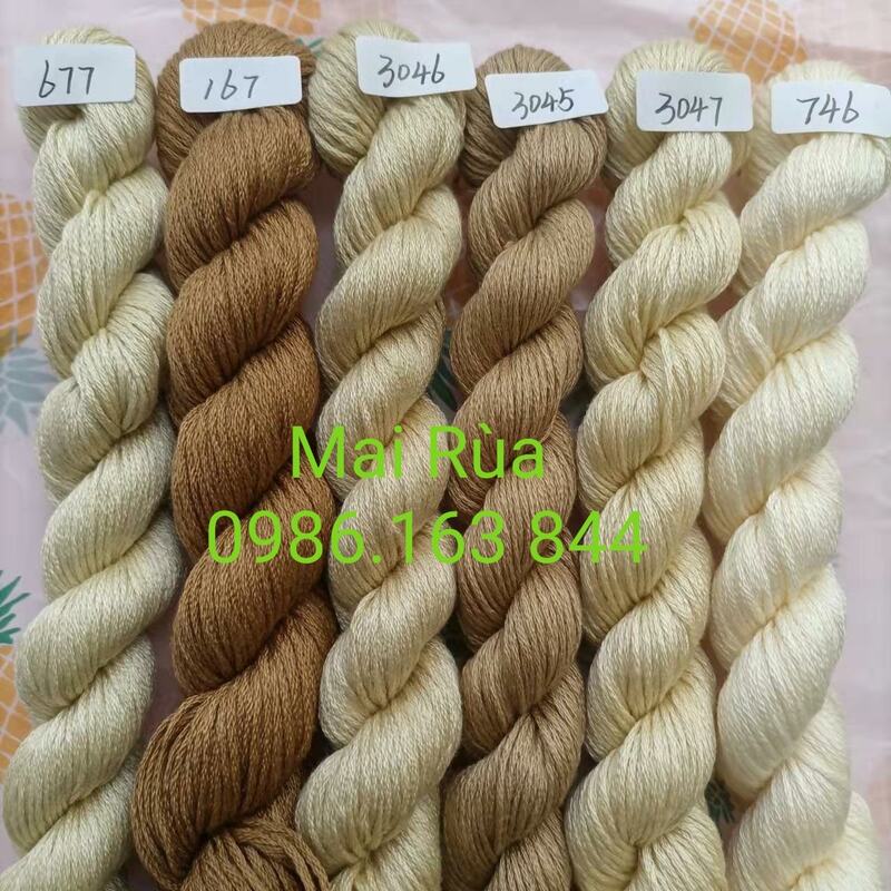 Chỉ Cotton dạng tép nhỏ - Chỉ Thêu Thao Mai  - Công Ty TNHH Thương Mại Thao Mai