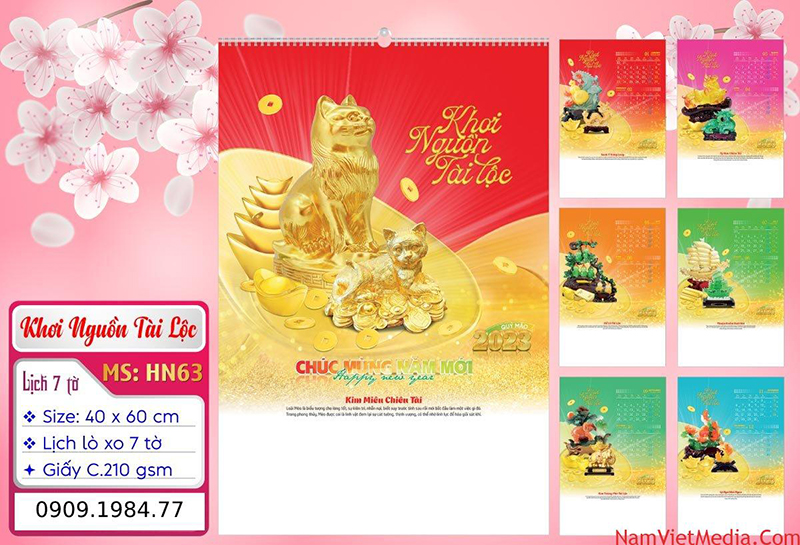 In lịch Tết - In Bao Bì Nam Việt - Công Ty TNHH Quảng Cáo Và Truyền Thông Nam Việt