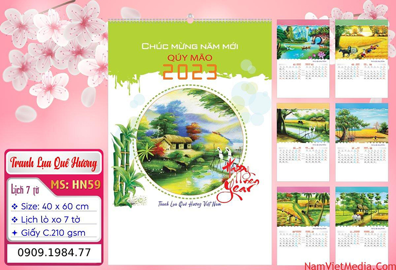In lịch Tết - In Bao Bì Nam Việt - Công Ty TNHH Quảng Cáo Và Truyền Thông Nam Việt