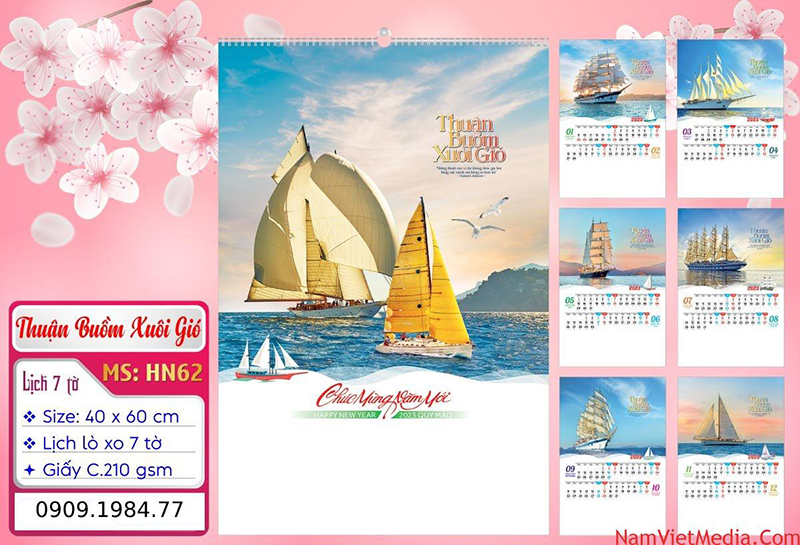 In lịch Tết - In Bao Bì Nam Việt - Công Ty TNHH Quảng Cáo Và Truyền Thông Nam Việt