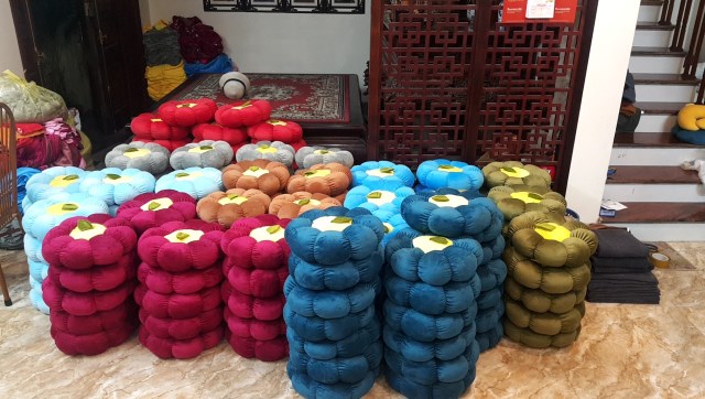 Đệm ngồi hình tròn - Chăn Ga Gối Đệm Phương Anh - Trần Huy Kiểm