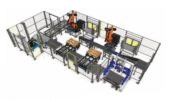 Hệ thống robot xếp pallet - Giải Pháp Tự Động Hóa AFM Việt Nam - Công Ty Cổ Phần Tự Động Hóa AFM Việt Nam