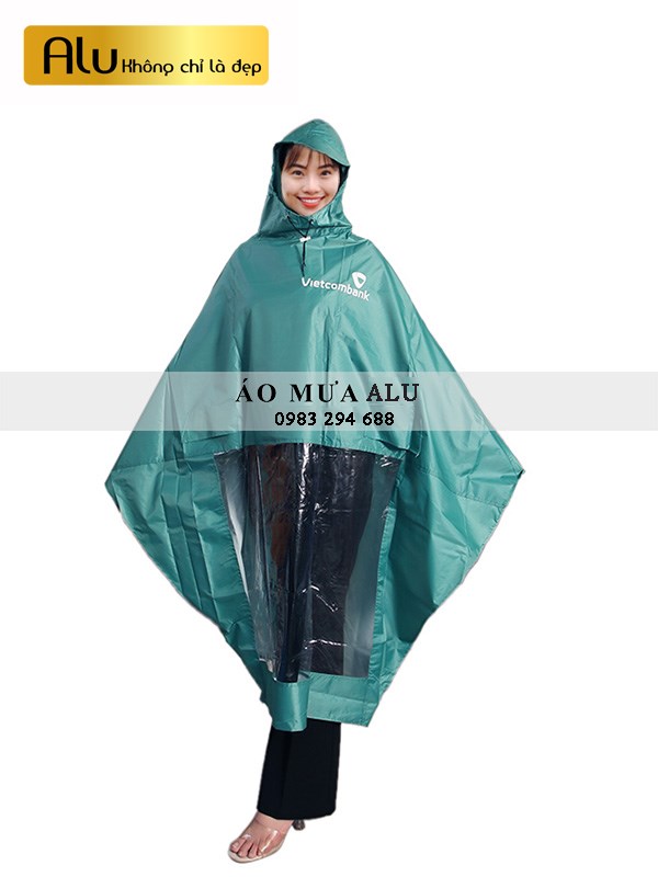 Áo mưa cánh dơi in logo quảng cáo công ty - áo Mưa ALU - Công Ty TNHH Thương Mại Và Sản Xuất ALU
