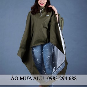 Áo mưa cánh dơi in logo quảng cáo công ty - áo Mưa ALU - Công Ty TNHH Thương Mại Và Sản Xuất ALU