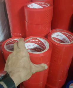 Băng dính màu đỏ 100ya - 50mic - Vật Liệu Đóng Gói Nguyên Khang Vina - Công Ty TNHH SX Và TM Nguyên Khang Vina