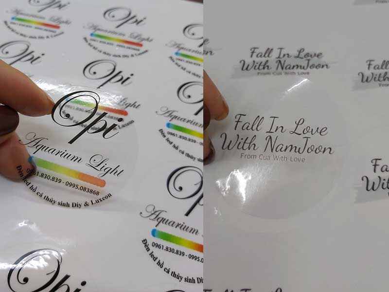 In nhãn decal nhựa