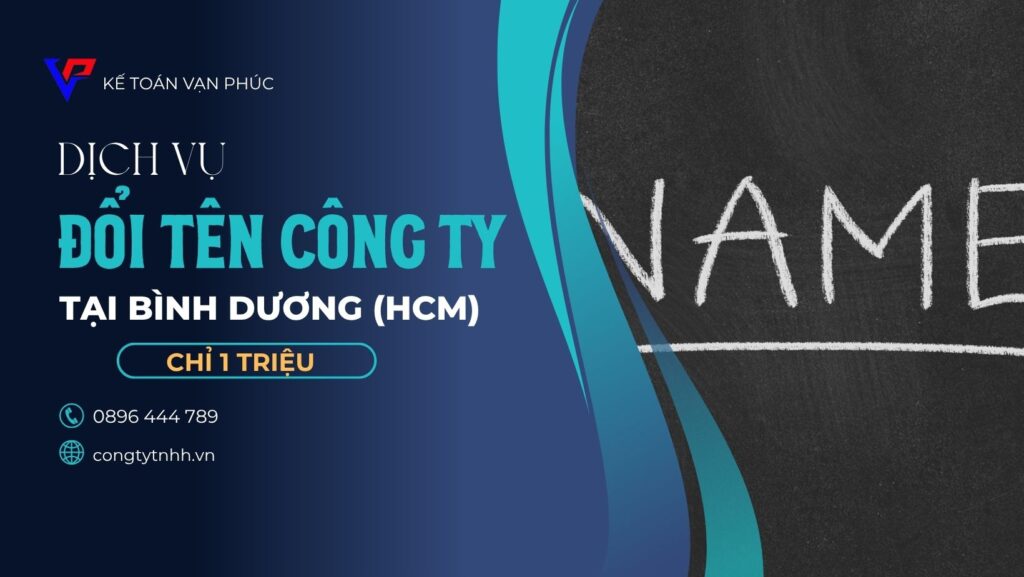 Dịch vụ đổi tên công ty tại Bình Dương