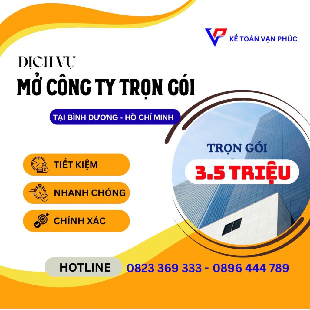 Dịch vụ mở công ty trọn gói
