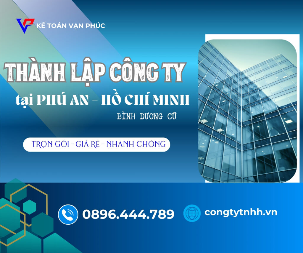 Dịch vụ thành lập công ty tại Phú An – Hồ Chí Minh