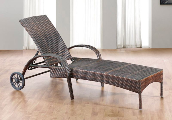Ghế tắm nắng nhựa giả mây + bánh xe - Bàn Ghế Nhựa Giả Mây An Lộc Furniture - Công Ty TNHH An Lộc Furniture