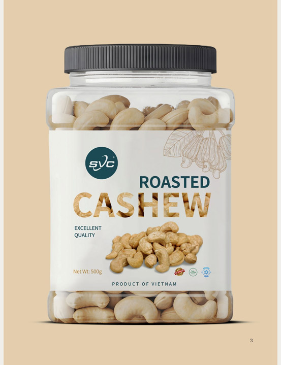 Hạt điều rang đóng hộp 500g