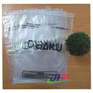 Túi Zipper chỉ trắng