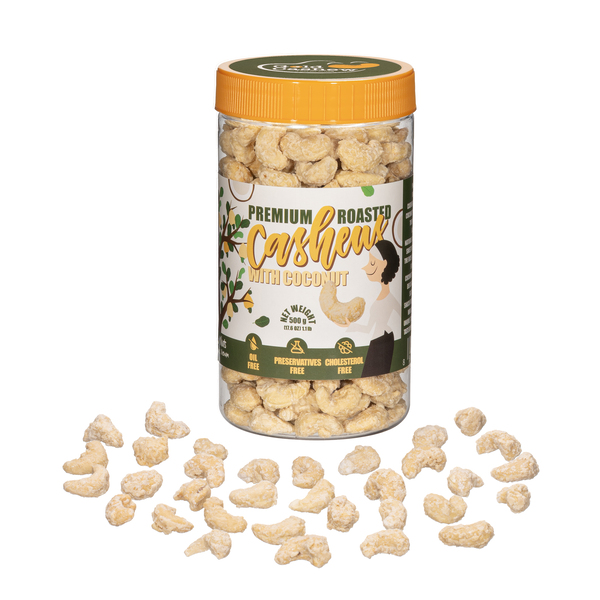 Hạt điều rang cốt dừa hũ 500g