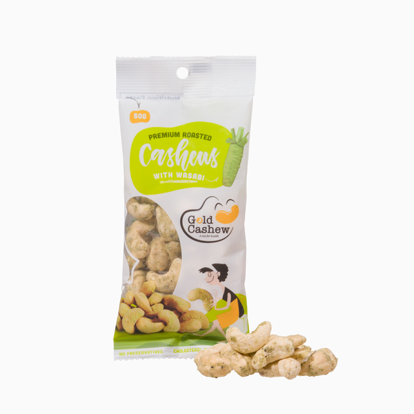 Hạt điều rang wasabi gói 50g