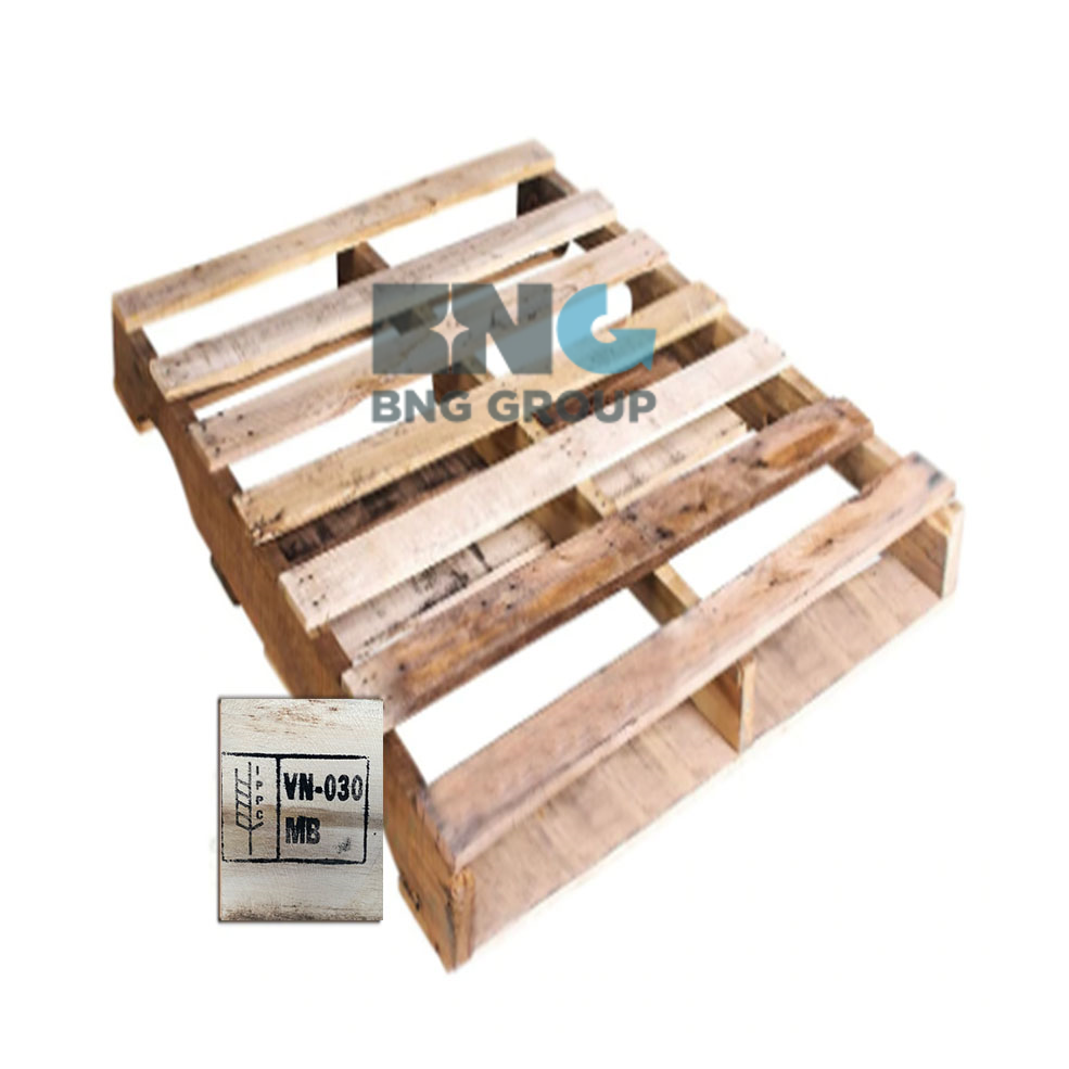 Pallet gỗ xử lý nhiệt tái chế - hạng B - Pallet Gỗ BNG - Công Ty TNHH XNK BNG