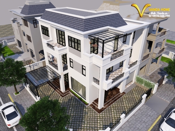 Thiết kế biệt thự Vanda.vn - Công Ty Cổ Phần Kiến Trúc & Nội Thất VANDA