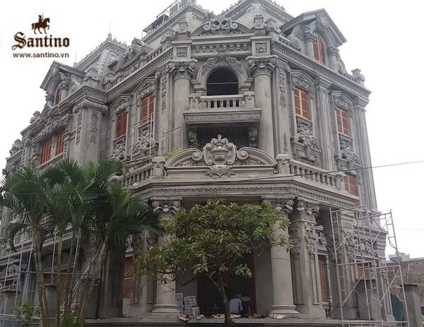 Thi công đắp vẽ hoa văn họa tiết phù điêu