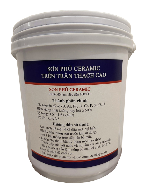 Sơn phủ Ceramic trên trần thạch cao - Sơn Chịu Nhiệt BKV - Công Ty Cổ Phần Phát Triển Công Nghệ Và Sản Xuất Teproco