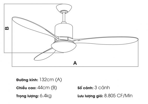 Tìm hiểu về kích thước quạt trần và cấu tạo hộp số - Quạt Trần Công Nghiệp HVLS Kiều Phú - Công Ty TNHH Đầu Tư Xây Dựng Kiều Phú