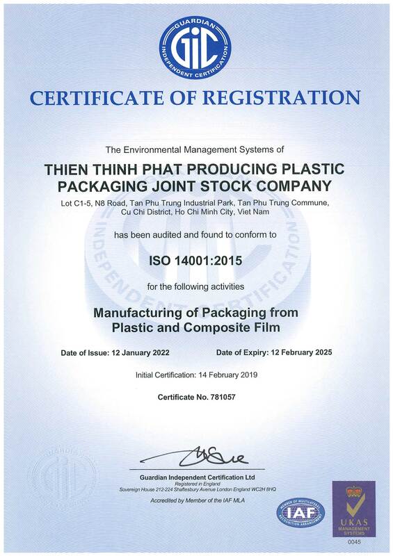 Chứng nhận ISO 14001:2015