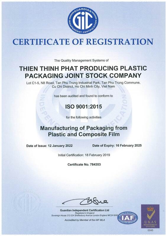 Chứng nhận ISO 9001:2015