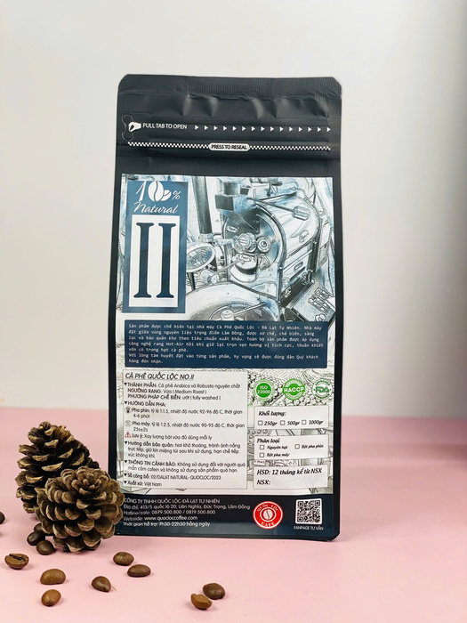 Cafe Quốc Lộc No. II - Cà Phê Quốc Lộc - Công Ty TNHH Quốc Lộc - Đà Lạt Tự Nhiên