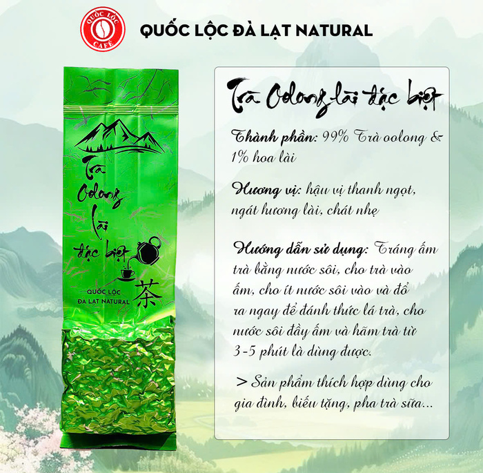 Trà olong lài đặc biệt - Cà Phê Quốc Lộc - Công Ty TNHH Quốc Lộc - Đà Lạt Tự Nhiên