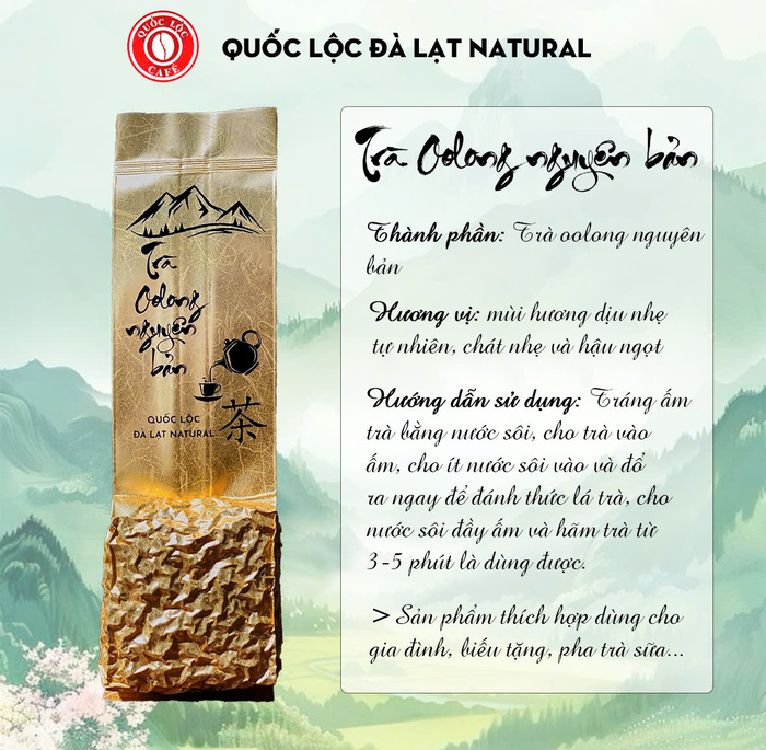 Trà olong nguyên bản - Cà Phê Quốc Lộc - Công Ty TNHH Quốc Lộc - Đà Lạt Tự Nhiên