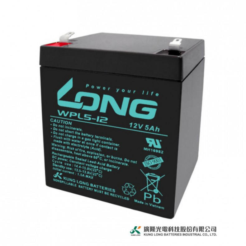Ắc quy kín khí (VRLA AGM) LONG 12V-5Ah (20HR)