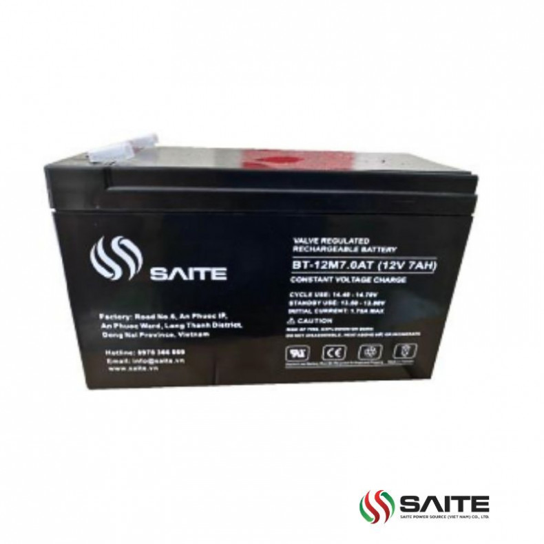 Ắc quy SAITE BT-12M7.0AT 12V-7AH