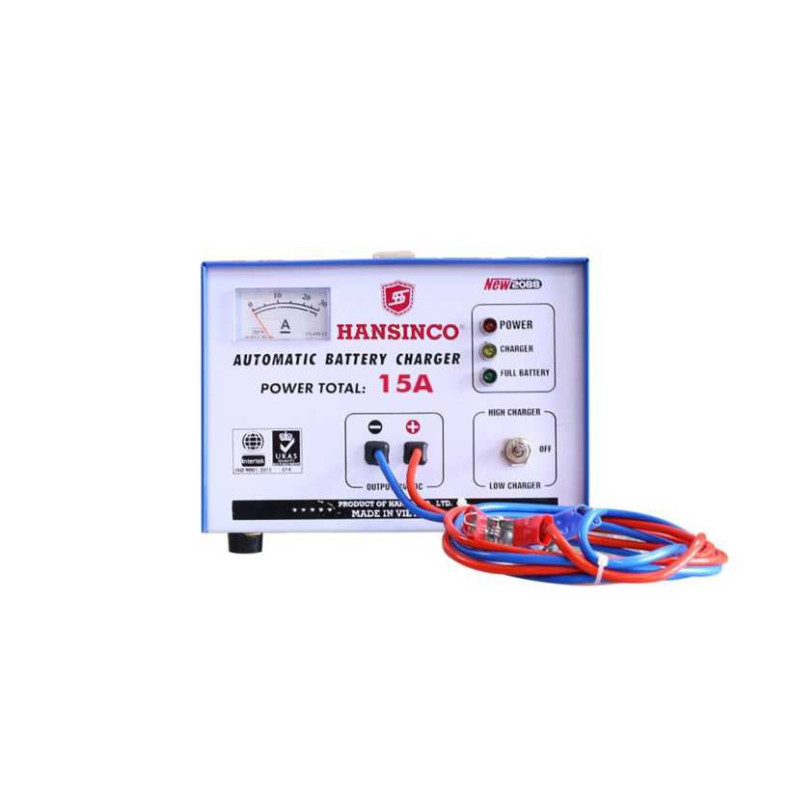 Máy nạp ắc quy tự động Hansinco 15A