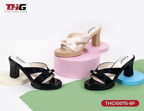 Dép lê cao gót THG10075 - Thiên Hương Shoes - Công Ty Cổ Phần Đầu Tư Quốc Tế Thiên Hương
