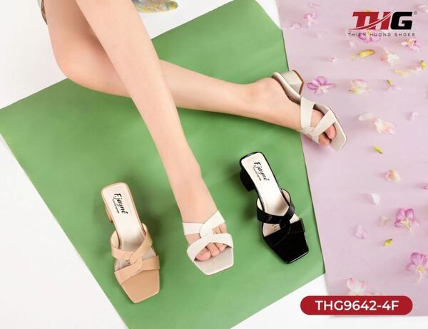 Dép lê cao gót THG9642 - Thiên Hương Shoes - Công Ty Cổ Phần Đầu Tư Quốc Tế Thiên Hương