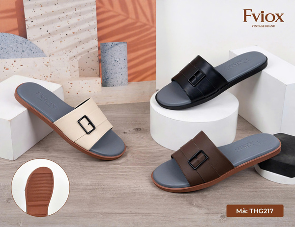 Dép lê nam THG217 - Thiên Hương Shoes - Công Ty Cổ Phần Đầu Tư Quốc Tế Thiên Hương
