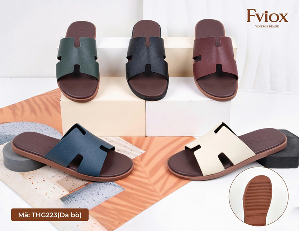 Dép lê nam THG223 - Thiên Hương Shoes - Công Ty Cổ Phần Đầu Tư Quốc Tế Thiên Hương