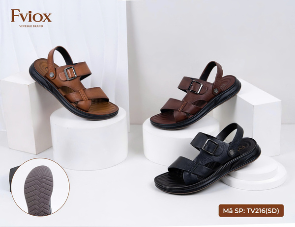 Dép sandal nam TV216 - Thiên Hương Shoes - Công Ty Cổ Phần Đầu Tư Quốc Tế Thiên Hương