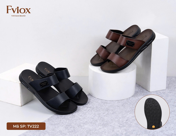 Dép sandal nam TV222 - Thiên Hương Shoes - Công Ty Cổ Phần Đầu Tư Quốc Tế Thiên Hương